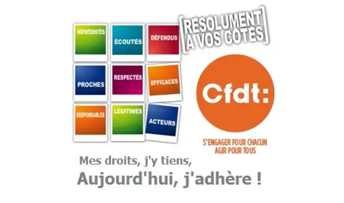 Tract d'adhésion à la CFDT : résolument à vos côtés