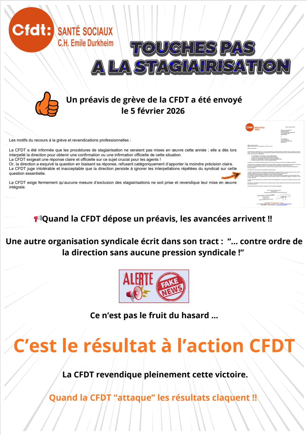 Tract Touche pas à la stagiairisation !