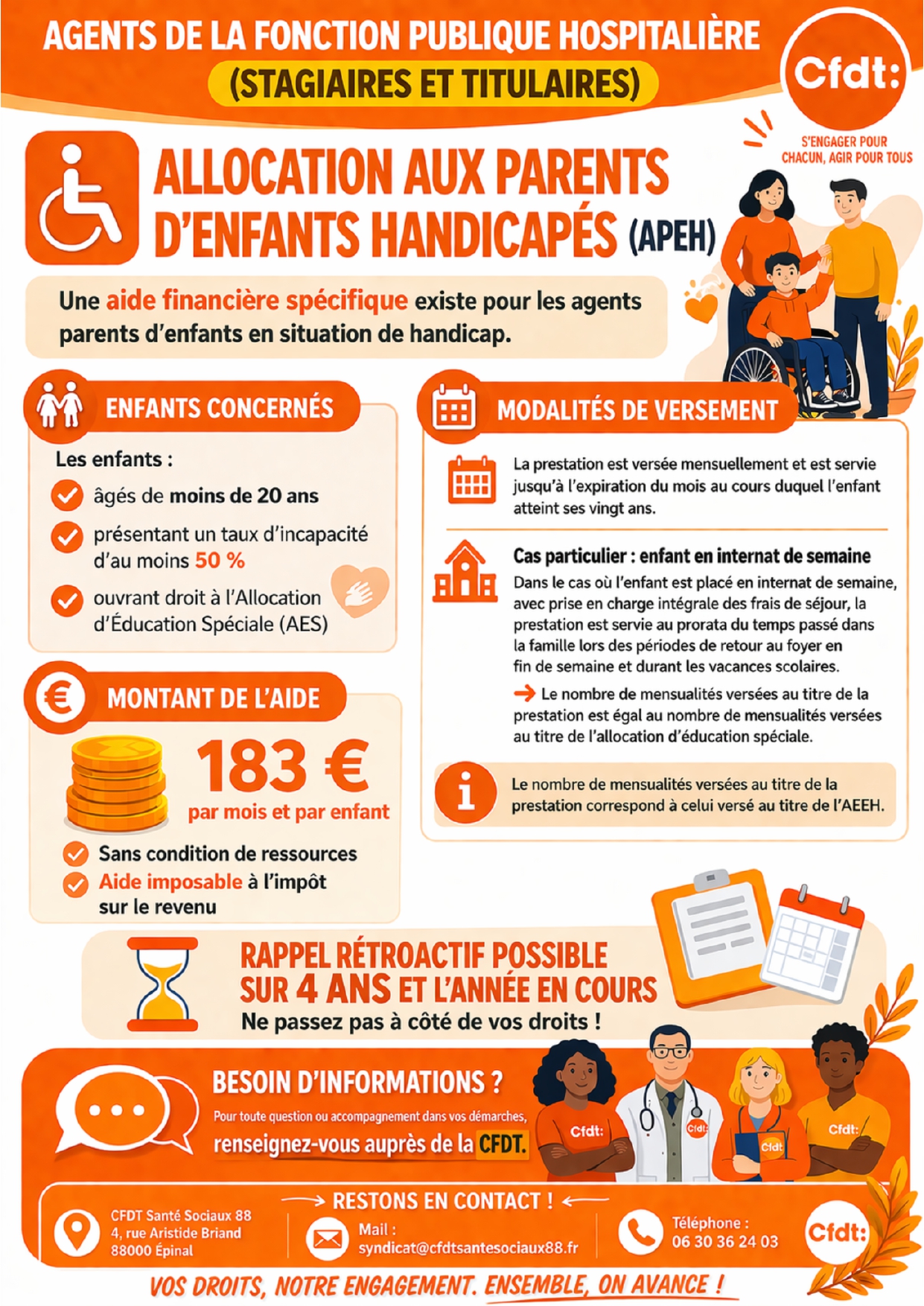 Tract Allocation aux Parents d’Enfants Handicapés (APEH)